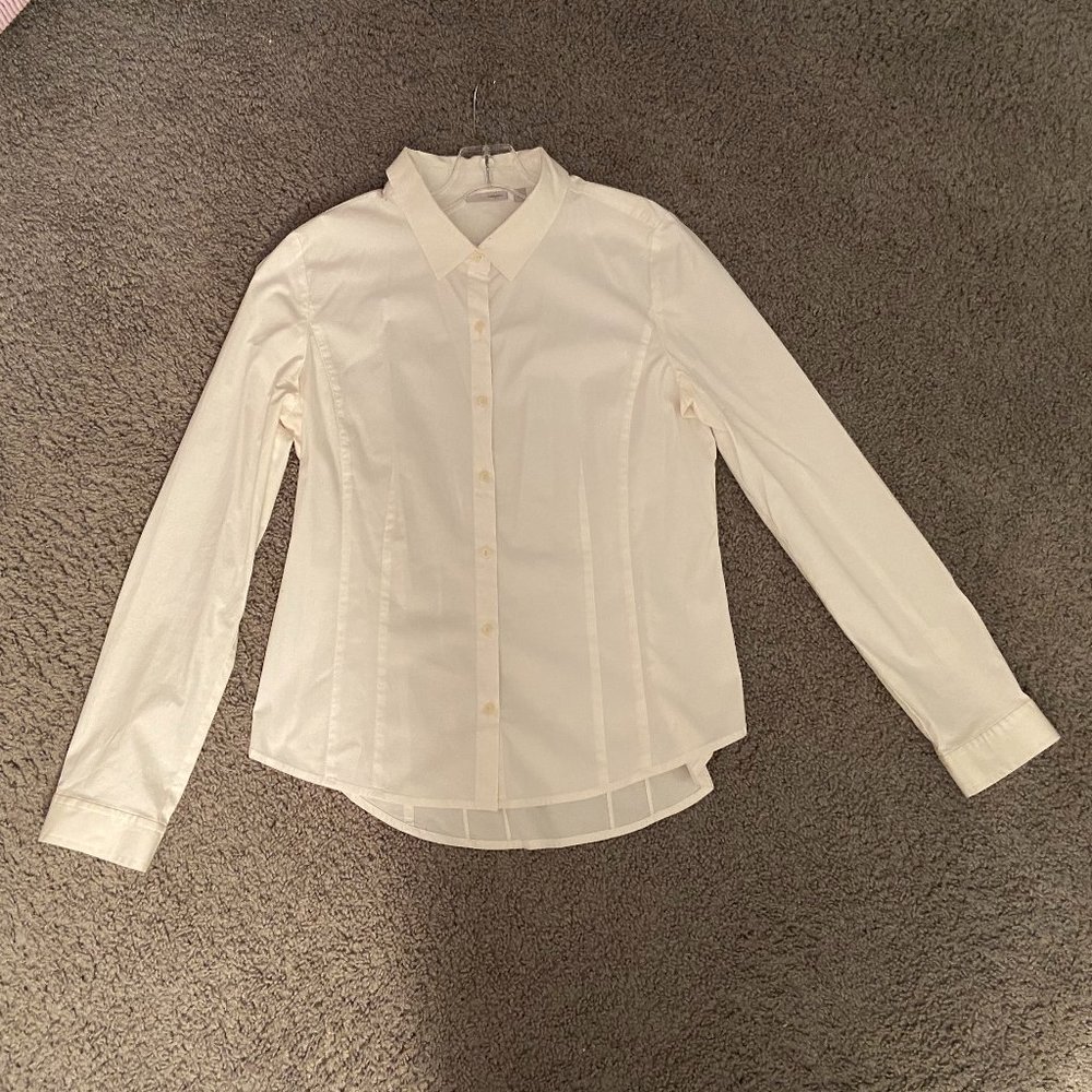 White Women's Button Down ~ Halogen by Nordstrom